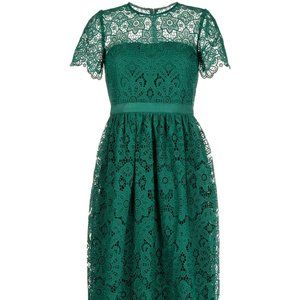 Self-Portrait - lace-pattern midi dress